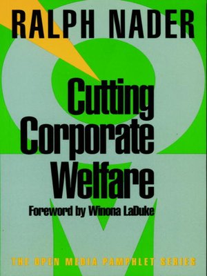 Cutting Corporate Welfare - ebook